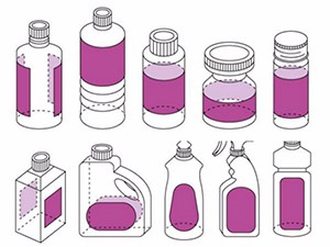 Automatisk to-siders etikettmaskin